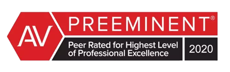 AV Preeminent Peer Rated for Highest Level of Professional Excellence 2020